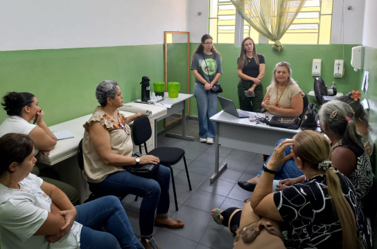 Atividade da pesquisa em unidade de saúde em Ribeirão Bonito (foto: Ana Beatriz Franceschini)